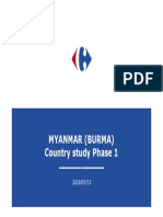 Myanmar (Burma) Country Study Phase 1