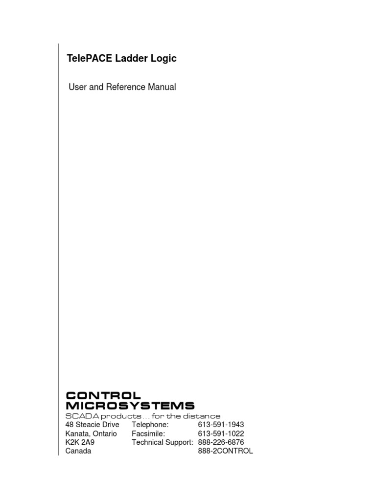 TelePACE User and Reference Manual PDF | PDF | Input/Output | Computer ...