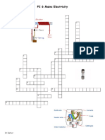 Mains Electricity Crossword