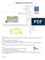 Speeding Up & Slowing Down Crossword