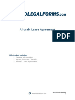 Aircraft Lease Agreement
