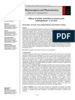 Effect of Plant Nutrition in Insect Pest Management: A Review