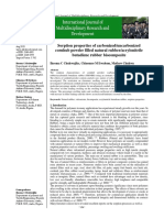 Sorption properties of carbonized/uncarbonized cornhub powder filled natural rubber/acrylonitrile butadiene rubber biocomposite