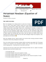 Persamaan Keadaan (Equation of State) – Teknik Kimia Indonesia