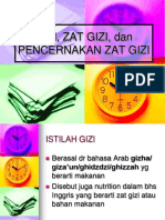 Gizi, Zat Gizi, Pencernkan PDF