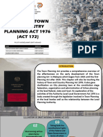 History and Amendments of the Town and Country Planning Act 1976