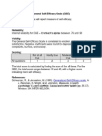 General Self-Efficacy Scale (GSE)