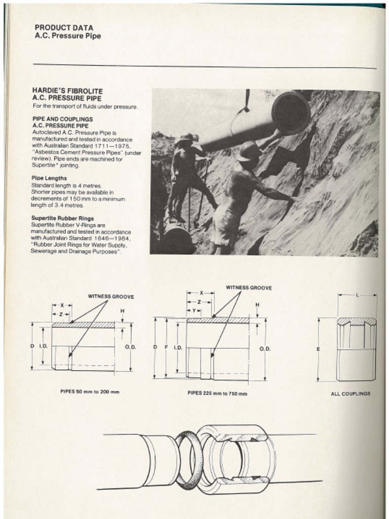 AC Pipe Specification | PDF