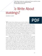 How To Write About Buildings