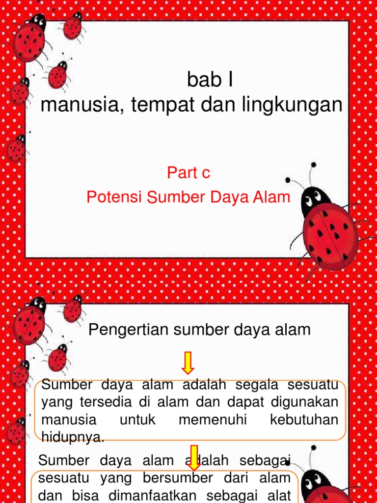 Bab 1 Manusia Tempat Dan Lingkungan Part C Sumber Daya Alam Pdf