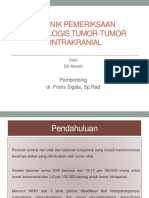 Teknik Pemeriksaan Radiologis Tumor-Tumor Intrakranial