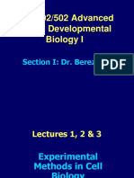 BIO 402/502 Advanced Cell & Developmental Biology I: Section I: Dr. Berezney