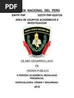 Orden Publico Desarrollado