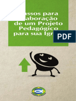 Passos para elaboração de projeto pedagógico na igreja