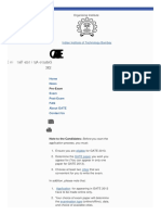 Pre Exam Related Information Gate 2013