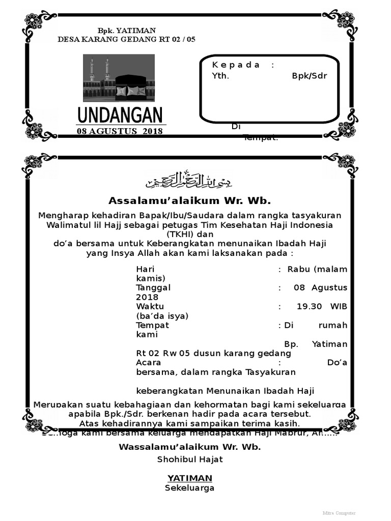 Undangan Haji 1doc