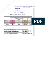 Merit Mark Calculator for HSC and GUJCET