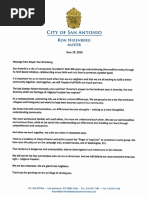 Special Message From Mayor Nirenberg