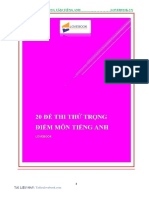 Tuyển chọn 20 đề trọng tâm tiếng anh PDF