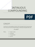 Continuous Compounding