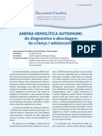 Diagnóstico e tratamento da anemia hemolítica autoimune na criança