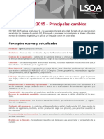 Principales Cambios de La Norma Iso 9001-2015 PDF