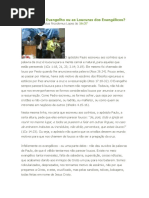 A Loucura Do Evangelho Ou as Loucuras Dos Evangélicos Artigo Nicodemus