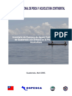 Inventario de Cuerpos de Aguas Continentales de Guatemala Con Enfasis en La Pesca y La Acuicultura PDF