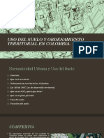 Urbanismo III - Uso Del Suelo y Pot en Colombia