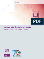 La Inversión Extranjera Directa en América Latina y El Caribe 2018. Documento Informativo S1800412_es