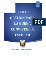 Plan de Gesti n Para La Buena Convivencia Escolar