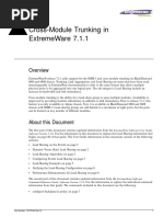 Cross-Module Trunking in Extremeware 7.1.1