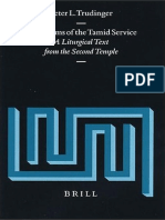 Peter L. Trudinger The Psalms of The Tamid Service A Liturgical Text From The Second Temple Supplements To Vetus Testamentum 2004 PDF