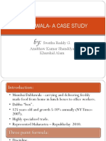 Dabbawala-A Case Study: Swetha Reddy G. Anubhaw Kumar Shandilya Khurshid Alam