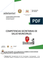 Competencias Secretarias de Salud Municipales