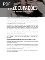 Como Lidar Com as Preocupações