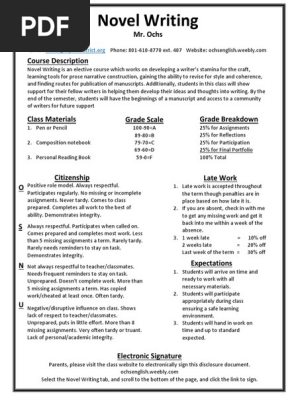 novel writing