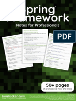 Spring Framework Notes For Professionals