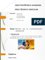 Control tecnico vehicular, Contaminacion