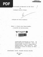 FIGUEIRA, 1982 - Weber e a teoria das organizações questão da racionalidade