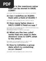 Cobol Mainframe Mania