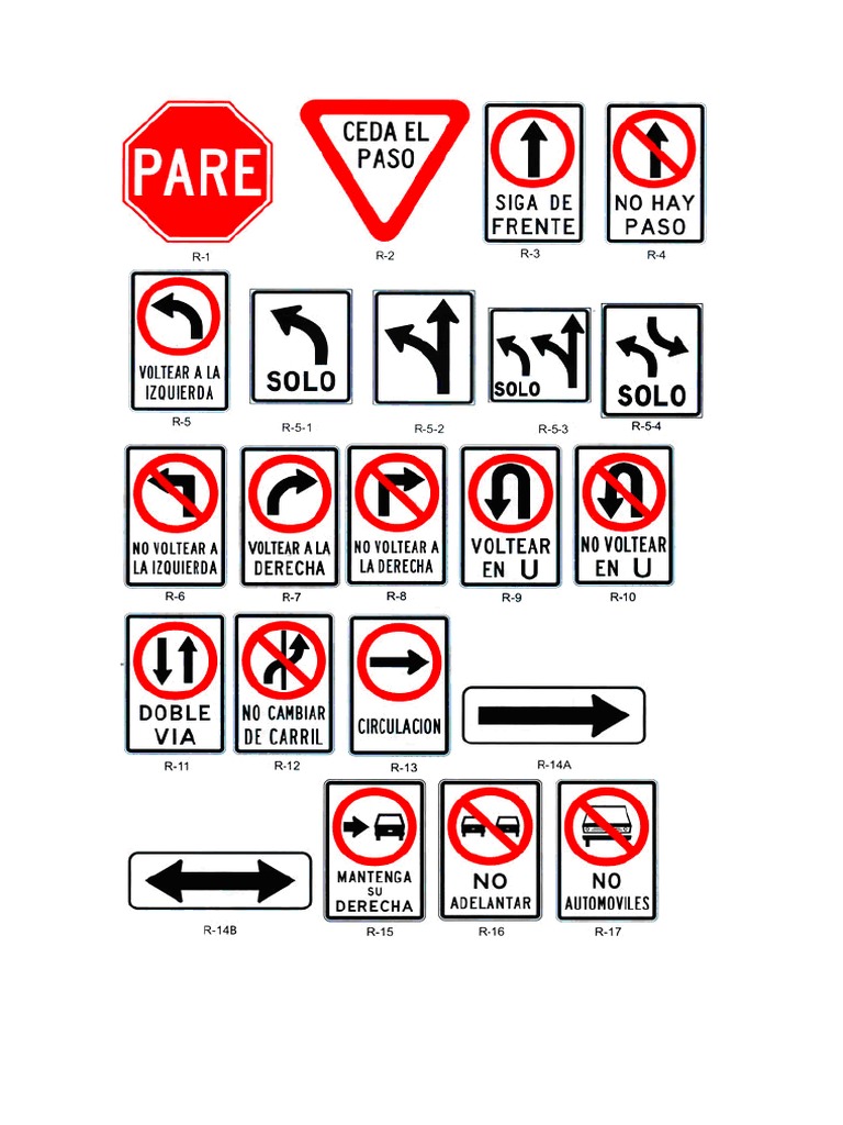 Señales Reguladoras | PDF | Peatonal | La carretera