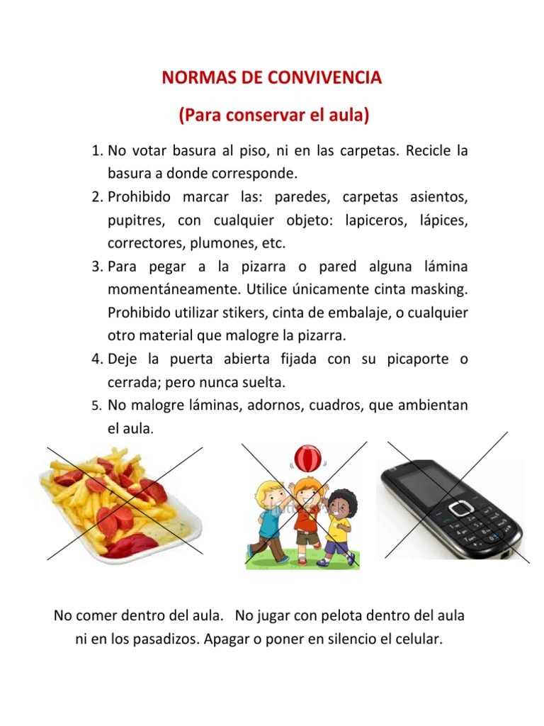 Normas de Convivencia | PDF | Salud y bienestar