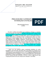 A função da literatura na fundação da psicanálise segundo Freud