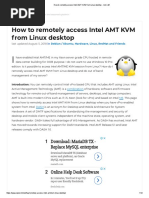 How To Remotely Access Intel AMT KVM From Linux Desktop - NixCraft