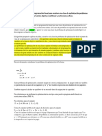 Algoritmo LP para optimización multilineal con restricciones afines