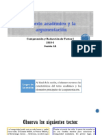 1A El Texto Académico Argumentativo (Diapositivas) 2018-3