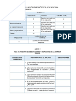 Instrumentos de Evaluación Diagnóstica Vocacional - Oral