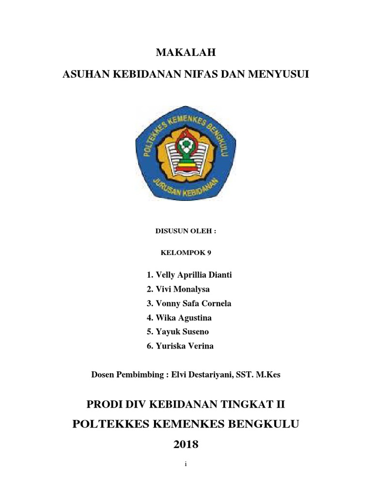 Contoh Cover Makalah Poltekkes - Soal Matpel