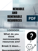Renewable and Nonrenewable